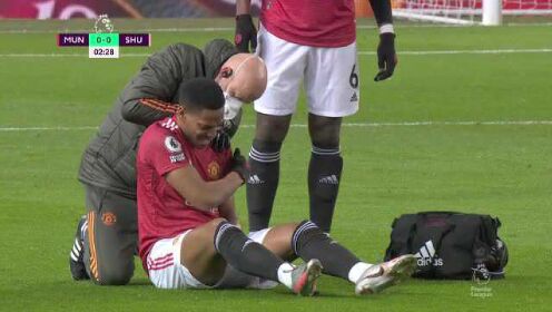 《曼联》刀锋军团认真了 贾吉尔卡玩命拼抢致马夏尔受伤离场