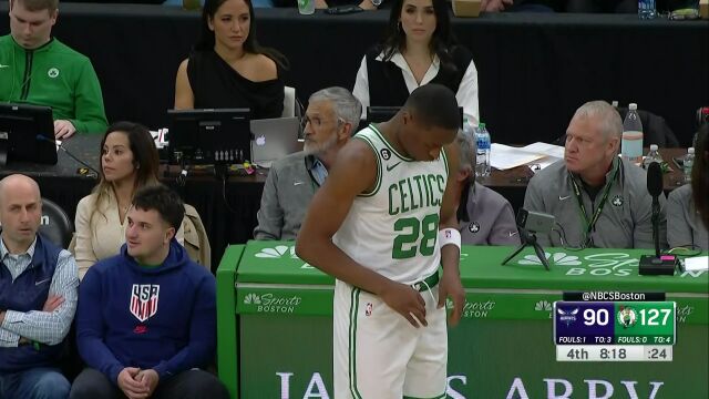 NBA常规赛：黄蜂vs凯尔特人第4节 英文解说回放