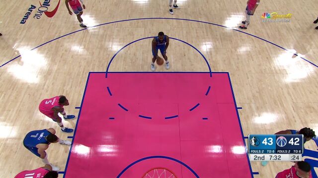 NBA常规赛：独行侠vs奇才第2节中文解说回放