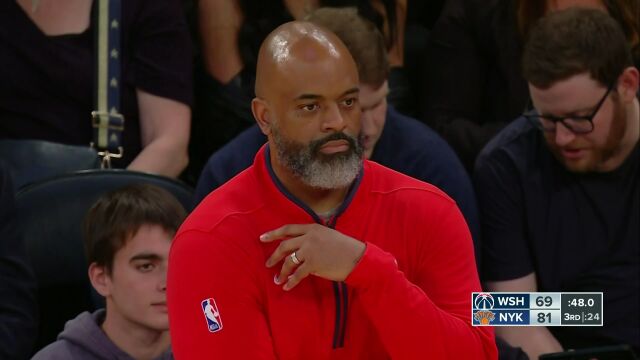 NBA季前赛：奇才vs尼克斯第3节 原声解说回放