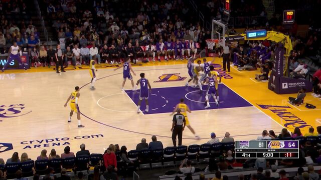 NBA季前赛：国王vs湖人中文解说全场回放
