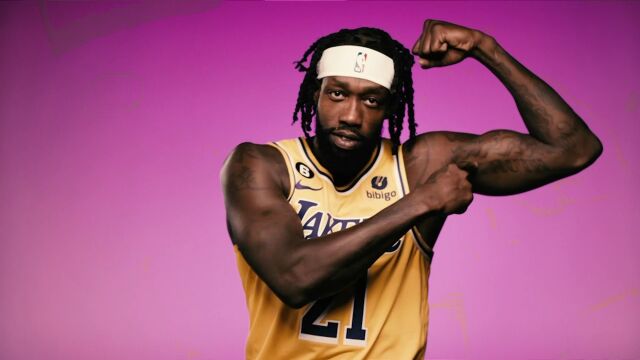 NBA常规赛：掘金vs湖人 第1节英文解说回放