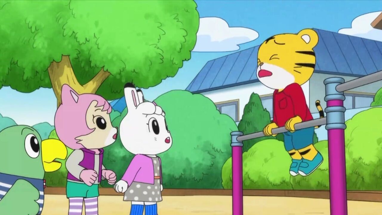 鼓起勇气，巧虎挑战单杠前翻！_腾讯视频