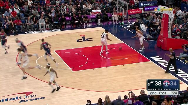 NBA常规赛：爵士vs奇才 中文解说全场回放