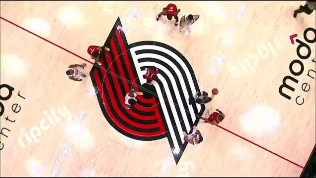  NBA常规赛：太阳vs开拓者加时赛英文原声回放