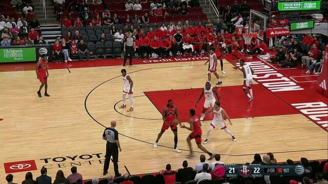NBA季前赛：猛龙vs火箭英文原声全场回放