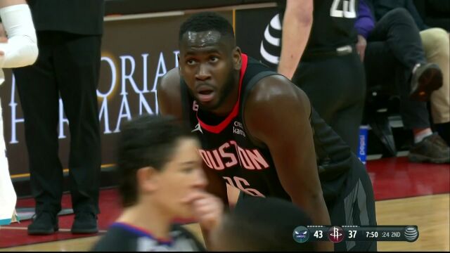 黄蜂vs火箭第2节英文原声回放