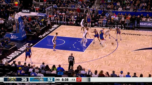 默契值满分！约基奇假动作戏耍防守击地妙传助飞戈登