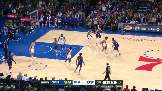 掘金vs76人第3节中文解说回放