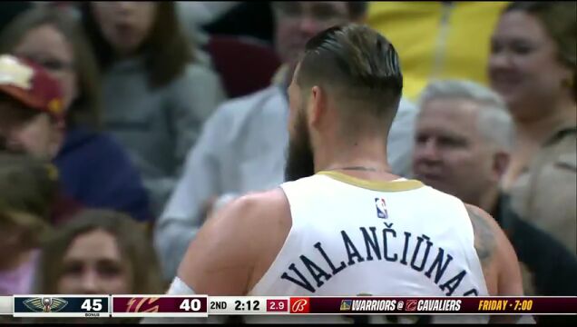 NBA常规赛：鹈鹕vs骑士英文原声全场回放