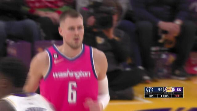 NBA常规赛：奇才vs湖人英文原声全场回放