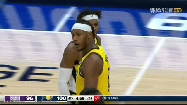 国王vs步行者第4节中文解说回放