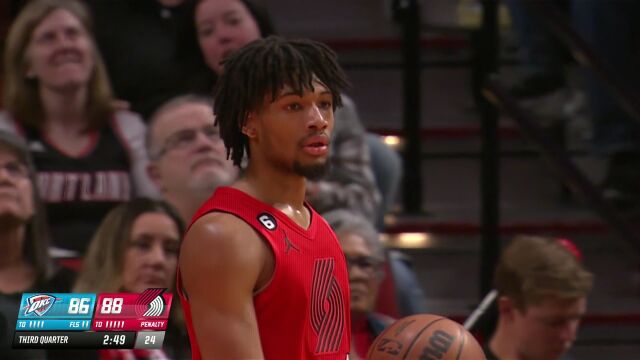 雷霆vs开拓者英文原声全场回放