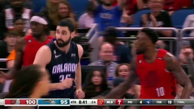 NBA常规赛：开拓者vs魔术中文解说全场回放
