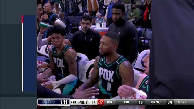 NBA常规赛：开拓者vs灰熊第4节中文解说回放