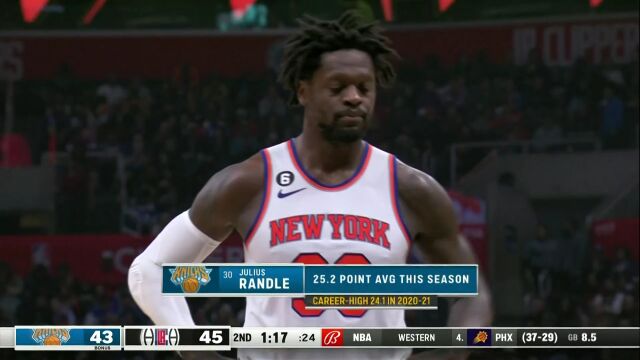 尼克斯vs快船英文原声全场回放