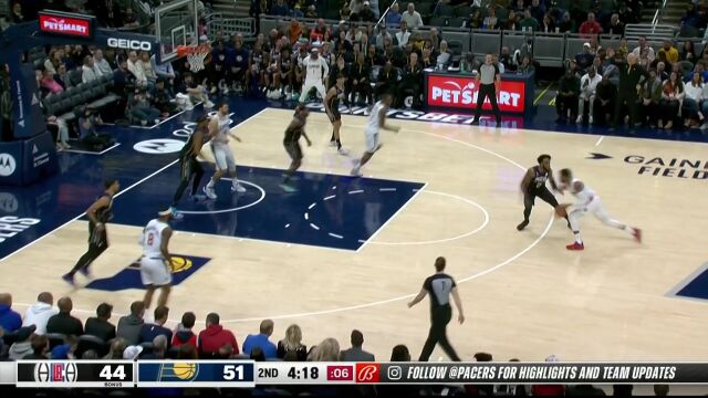 翻身跳投美如画 乔治转身后仰中距离迎射布里塞特