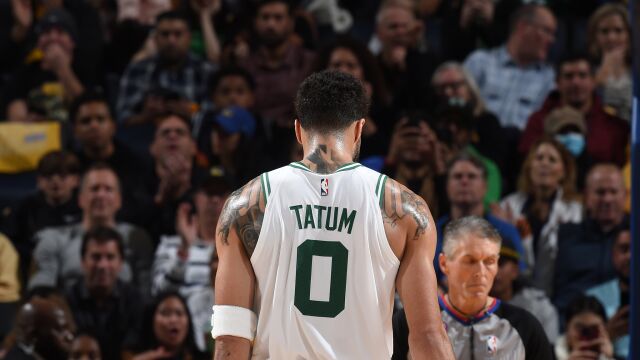 塔图姆vs勇士集锦 心魔未除全场21次出手仅得18分