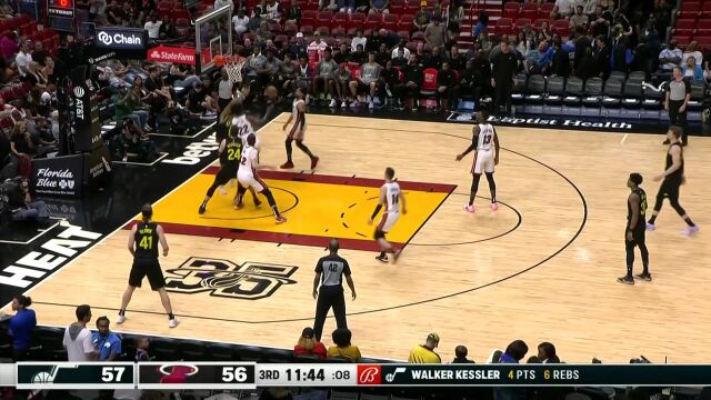 巴特勒防守密不透风送封盖 乐福追身三分稳稳落袋