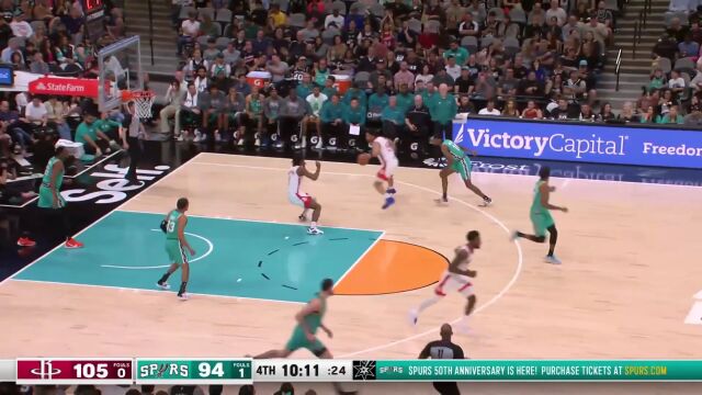 火箭vs马刺精华回放 申京16+10率队终结11连败