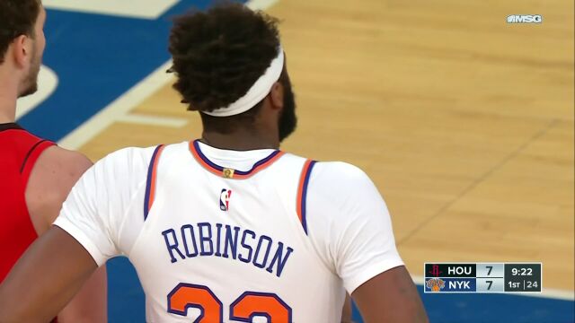 火箭vs尼克斯第1节英文原声回放