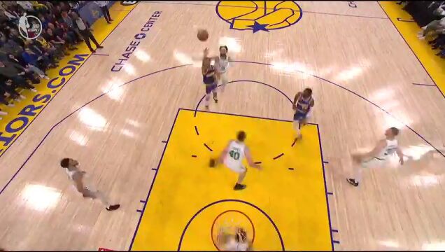 NBA常规赛：凯尔特人vs勇士第2节中文解说回放