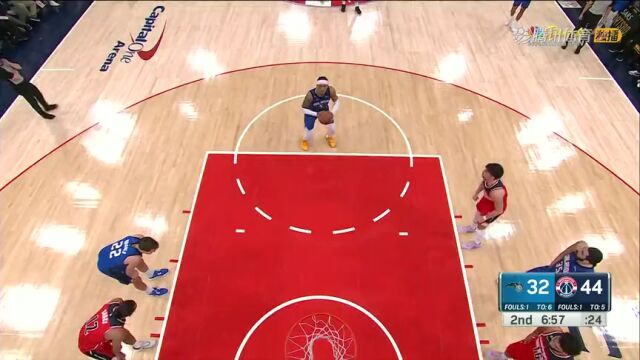 魔术vs奇才第2节英文原声回放