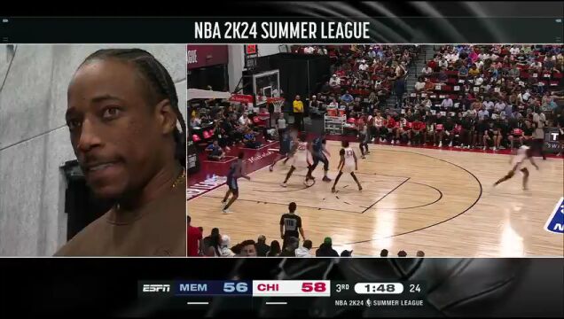 NBA夏季联赛：灰熊vs公牛第3节英文原声回放