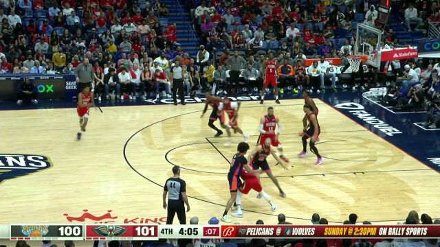 小手一抖助攻到手！墨菲突破分球瓦兰丘纳斯篮下扣篮收下2分