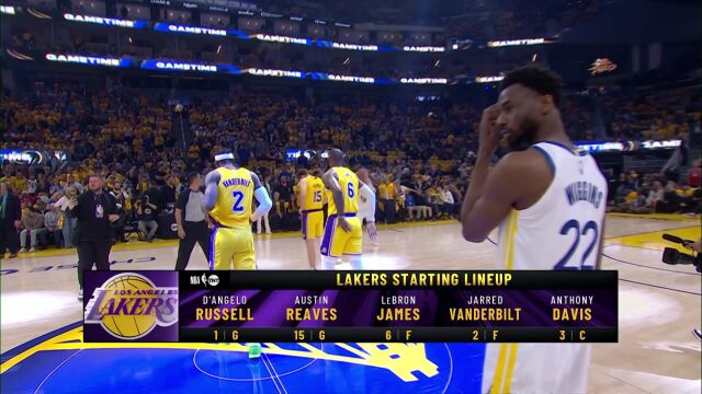 湖人vs勇士英文原声全场回放