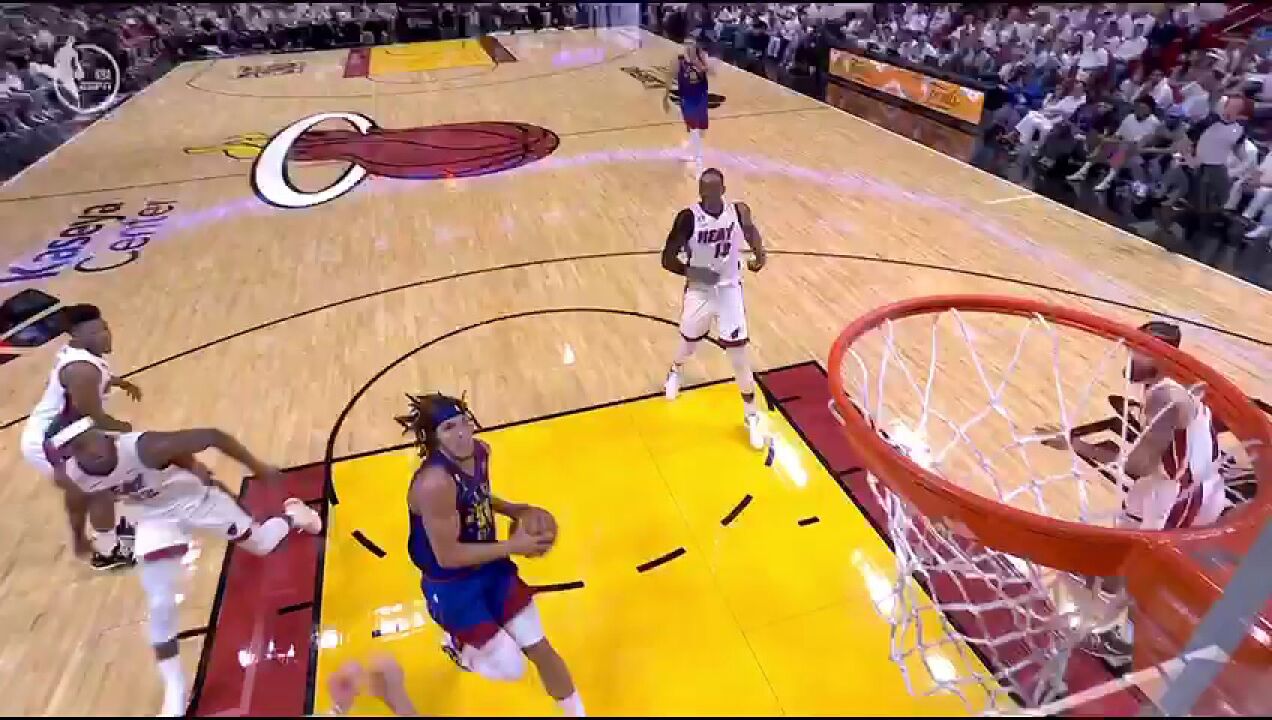 NBA总决赛G3:掘金vs热火第2节中文解说回放