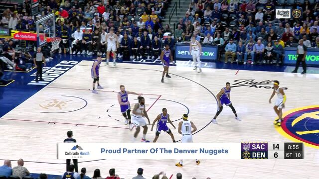 国王vs掘金第1节英文原声回放