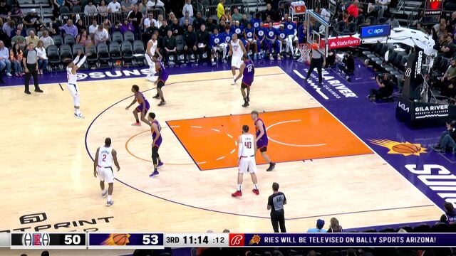 瞬间起势！ 快船一波9-0将比分反超打停太阳