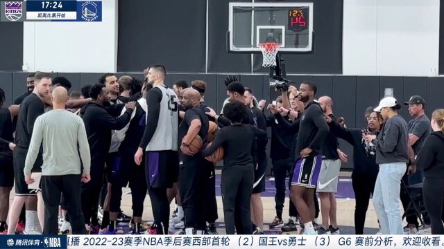 国王前方采访：布朗教练要求全队保持平常心 将要全力防守勇士