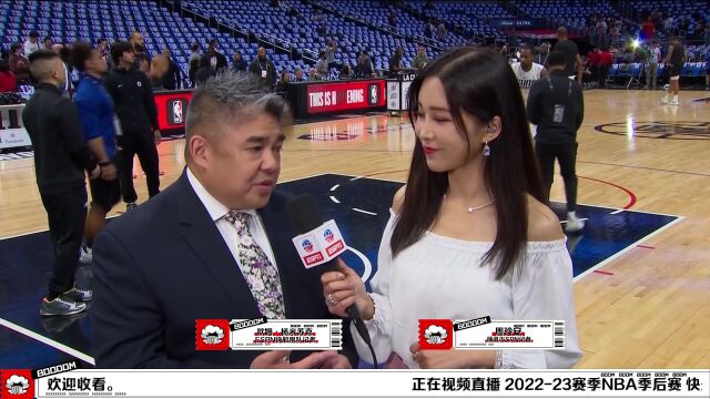 前方连线周玲安采访快船跟队记者：进攻端需要威少拿出在雷霆MVP级别的表现