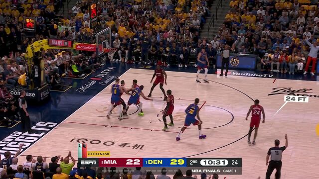 视防守如无物！穆雷面射海史密斯无情三分洞穿球网