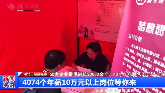 4074个年薪10万元以上岗位等你来