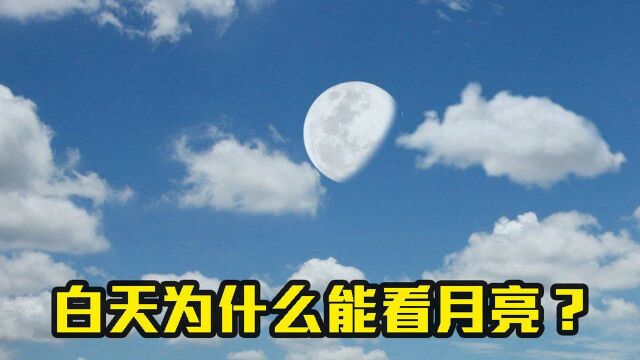 为什么有时候白天也能看到月亮?科学家解析原因,答案很简单!