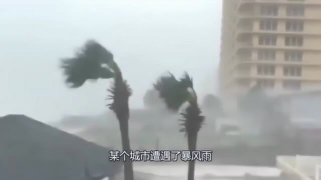 暴风雨的危害可以摧毁整个城市!