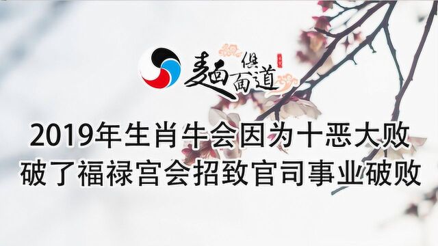 2019年生肖牛会因为十恶大败破了福禄宫!会招致官司,事业破败!