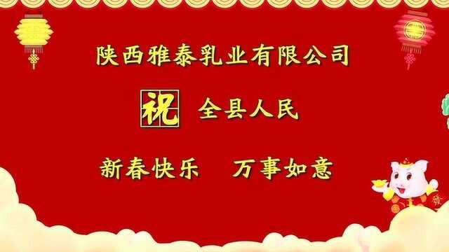 2019128陕西雅泰乳业大拜年