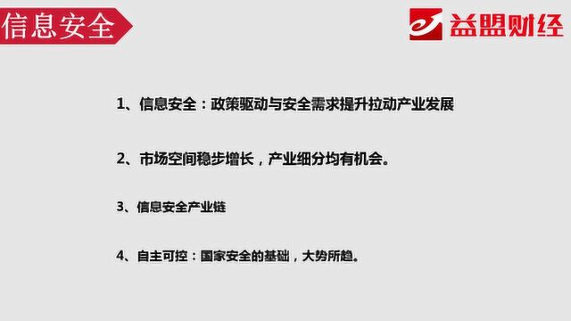 主题分享:自主可控势在必行 信息安全行业投资机会分享!