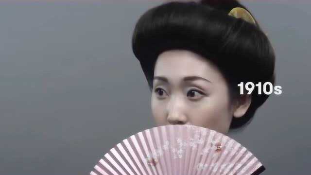 日本女人100年妆容演变史,90年的实在太魔性!