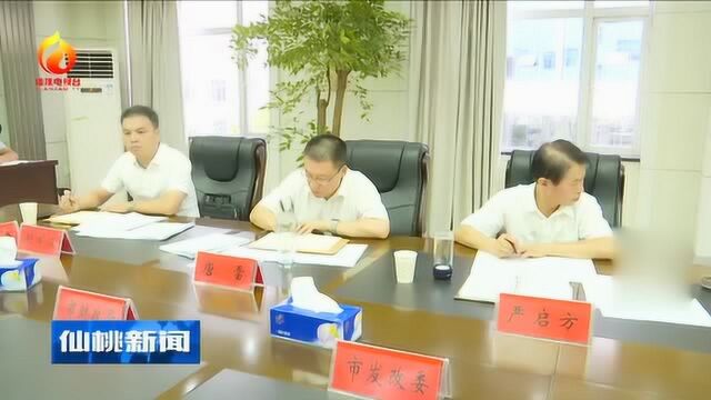 仙桃:胡玖明余珂在市城投公司调研