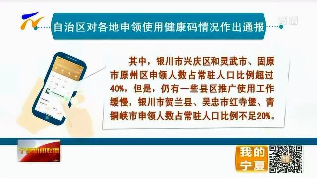 宁夏:自治区对各地申领使用健康码情况作出通报