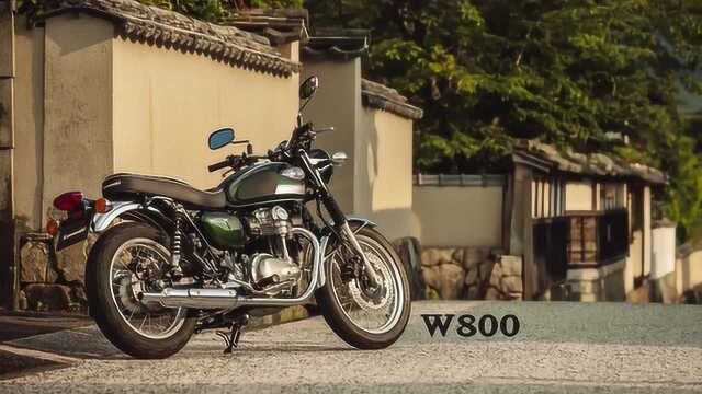 一人,一车,足矣!川崎W800日式复古摩托