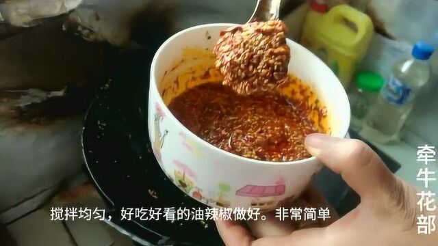 蘸水,凉拌菜的绝配,家庭版油辣椒制做方法