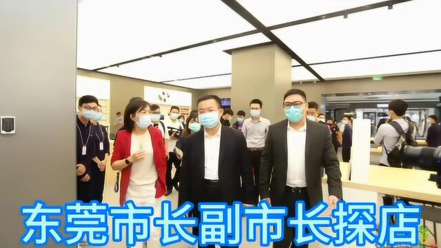 东莞市长副市长探店走进国贸城华为体验店Plus