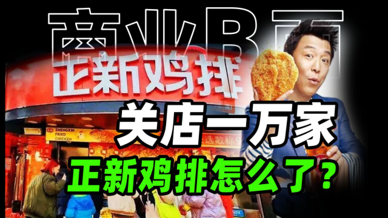 正新鸡排闭店1万家,国民小吃怎么不行了?【商业B面&牛顿】