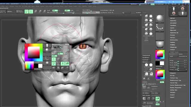 zbrush教程软件巫师游戏角色制作从头骨到皮肤5